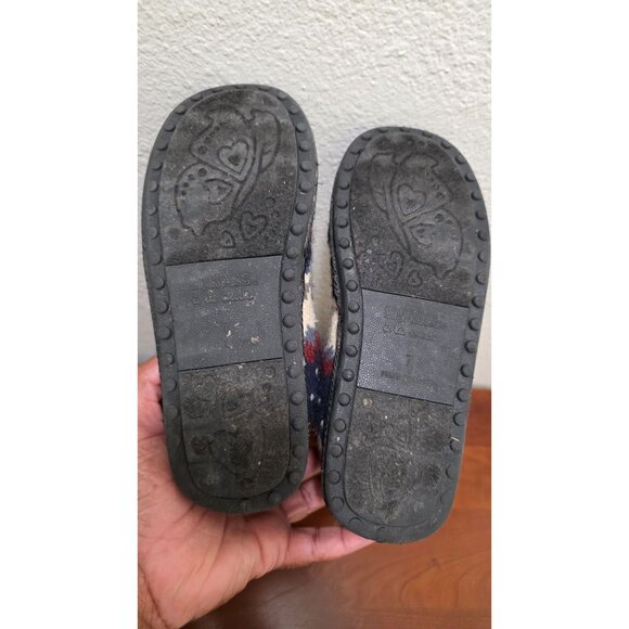 Muk Luks Women's Knee-High Nordic Pattern Knit Boots Faux Fur Lining Size 7 - Picture 5 of 8